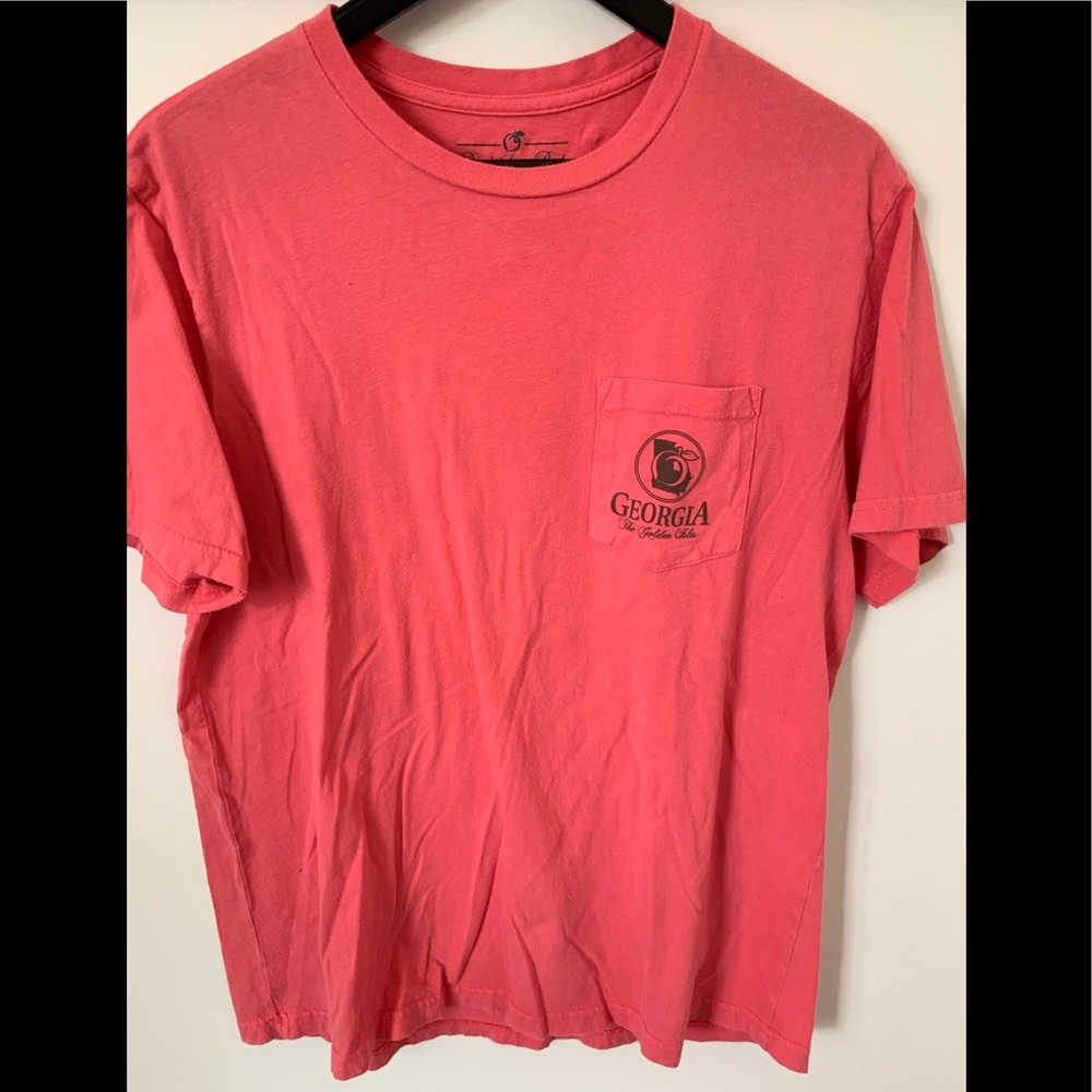 Coral Peach State Pride tee shirt